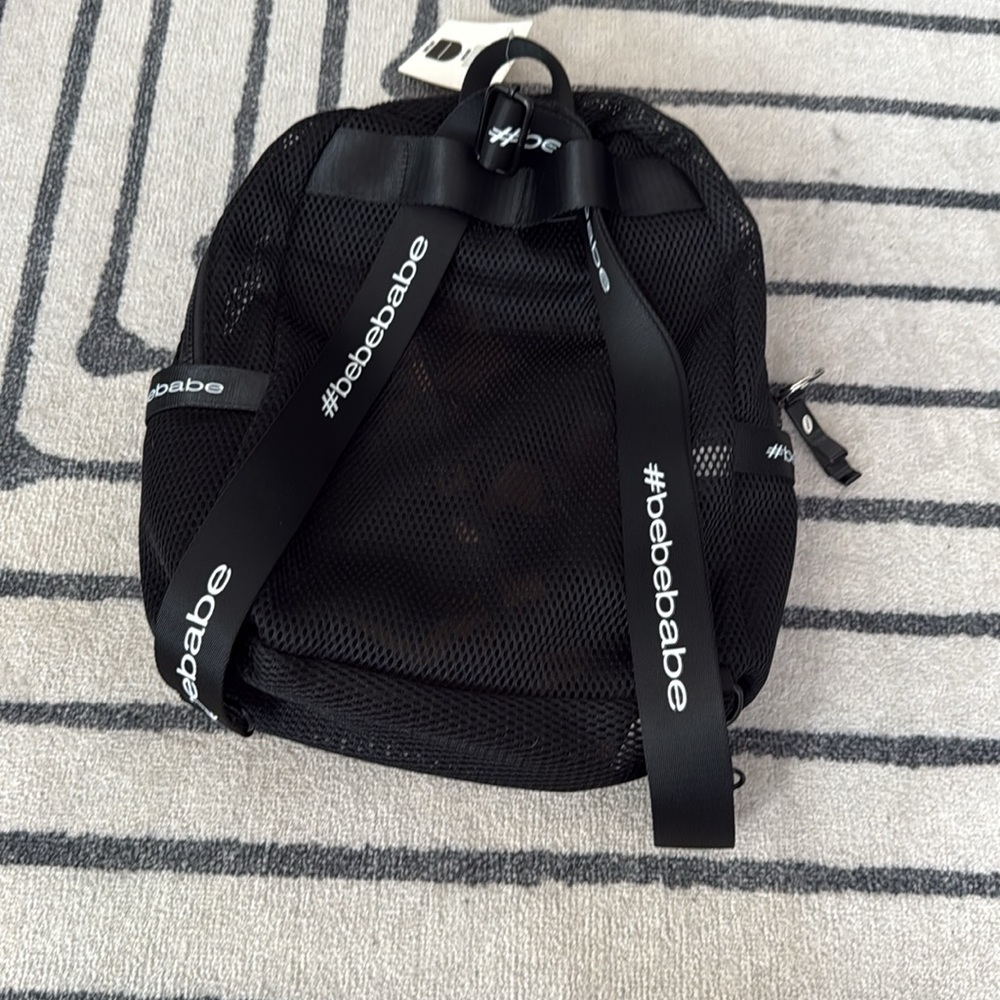 NWT Bebe Two-In-One Mesh / Nylon Backpack - Picture 3 of 7